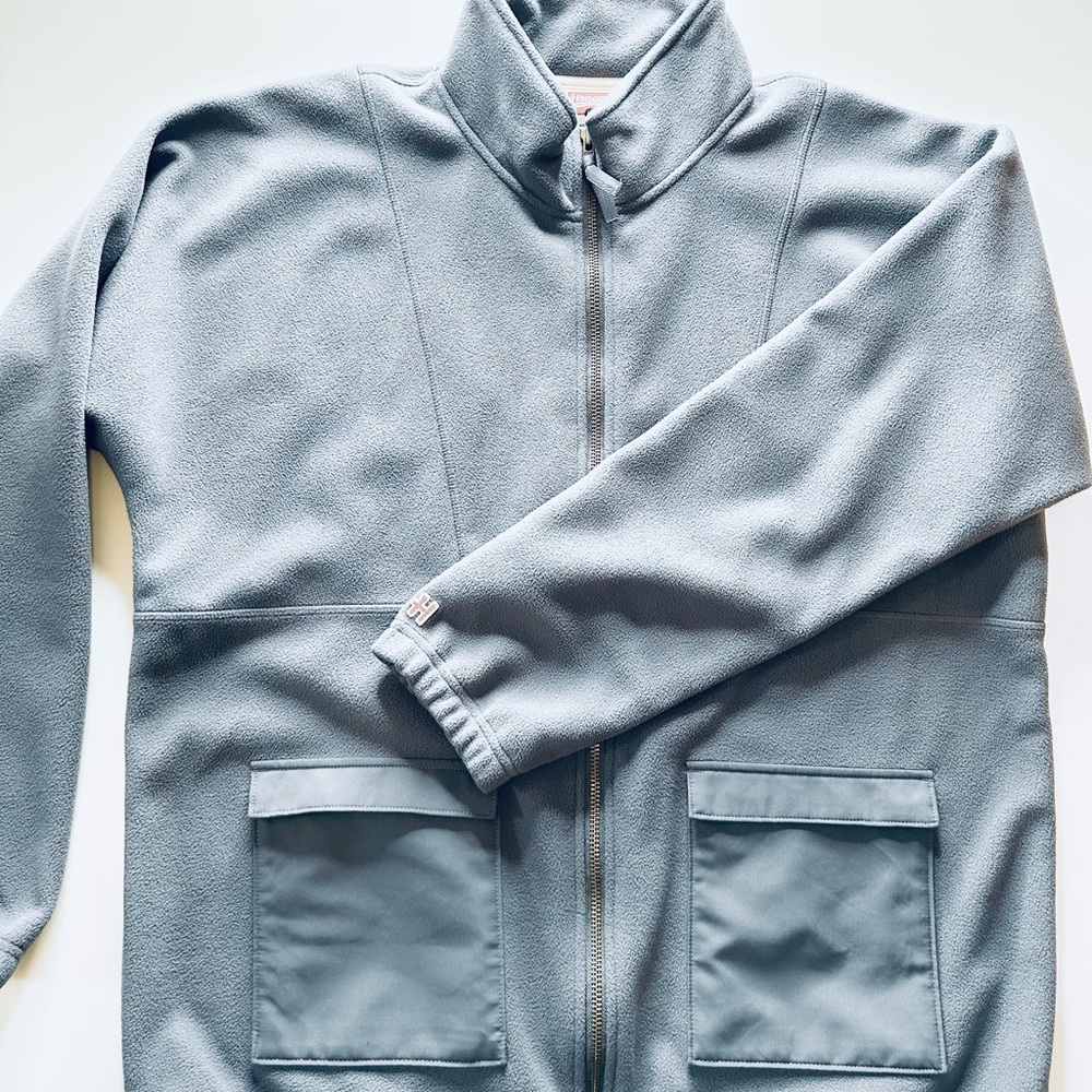 Gray Full-Zip Fleece Jacket